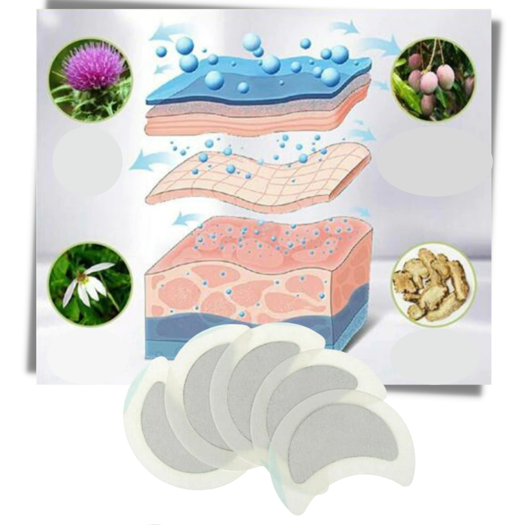 5 x Anti-Sweat Herbal Lymph Patches
