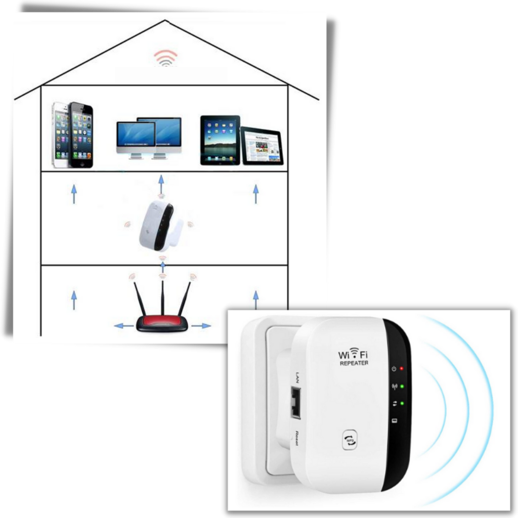 Remote WiFi amplifier and signal booster