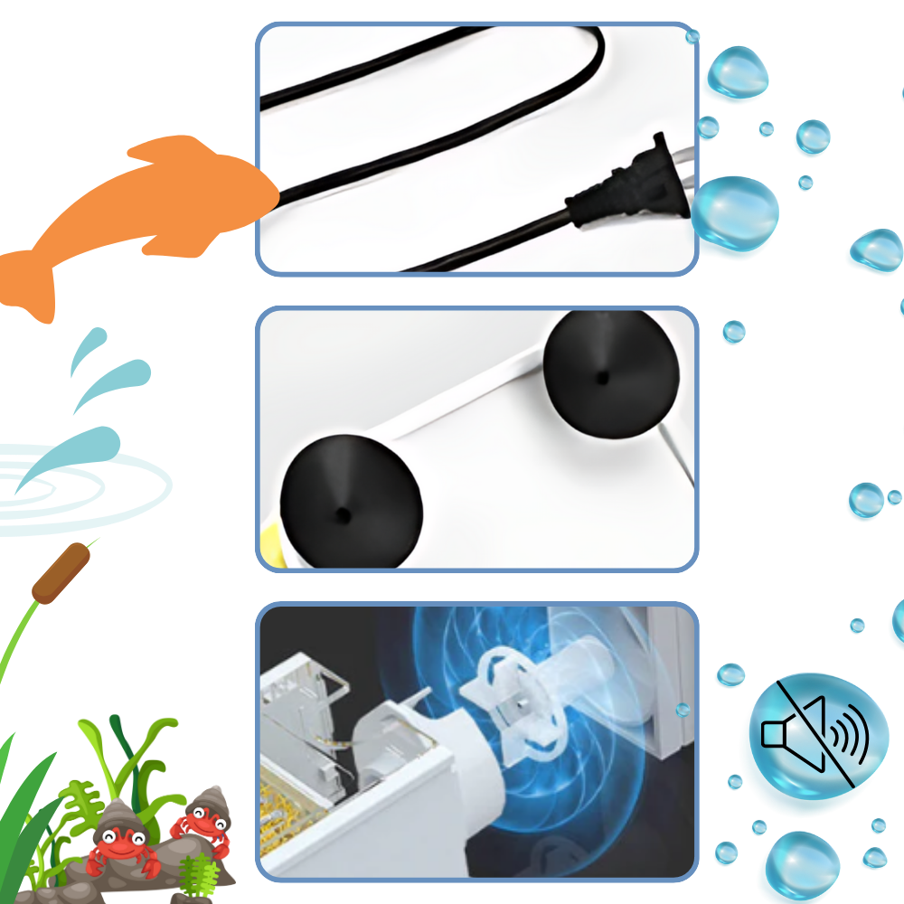 Clog-Resistant Fish Tank Filter Pump - Ozerty