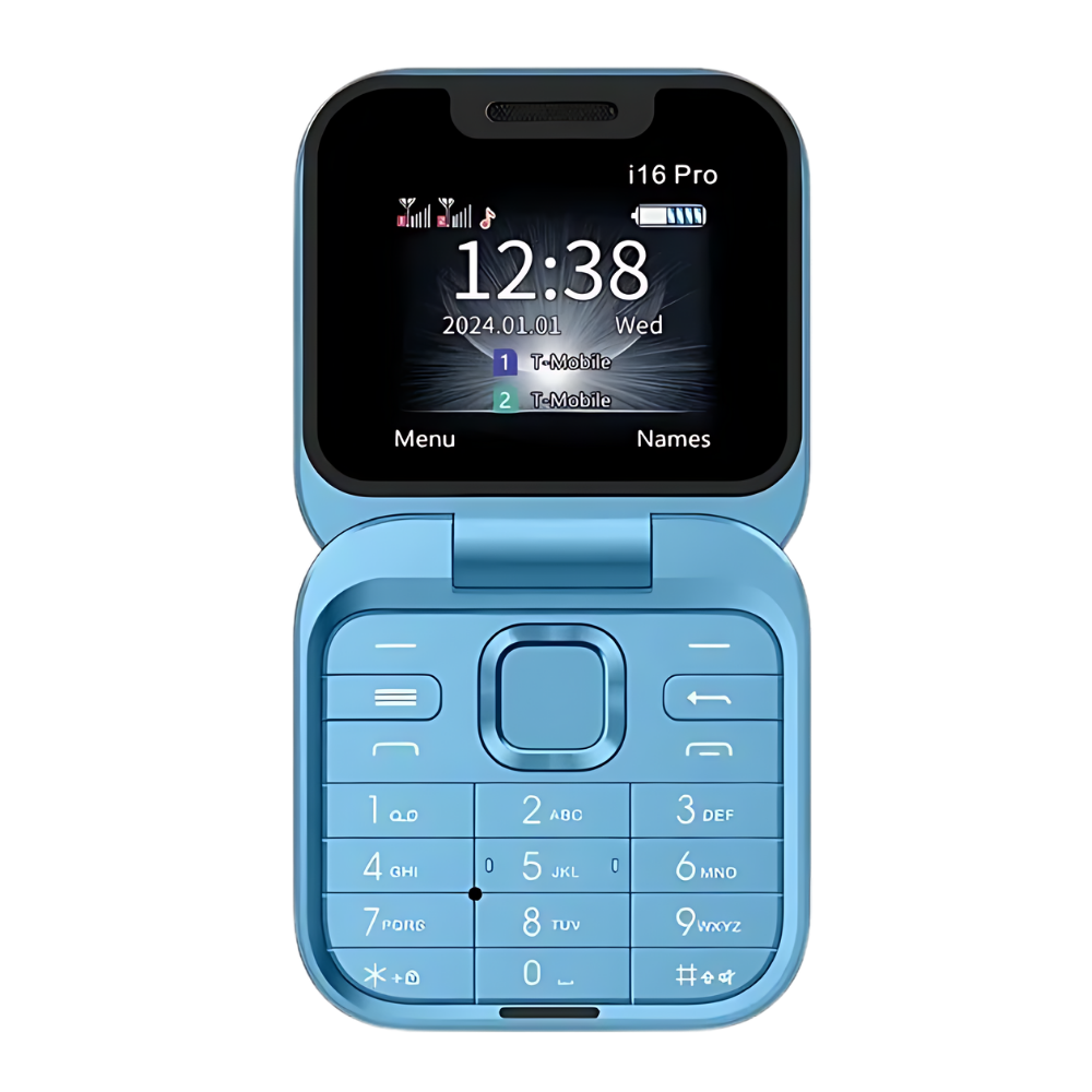 Dual Sim Small Folding Cell Phone -I16 Pro - Ozerty
