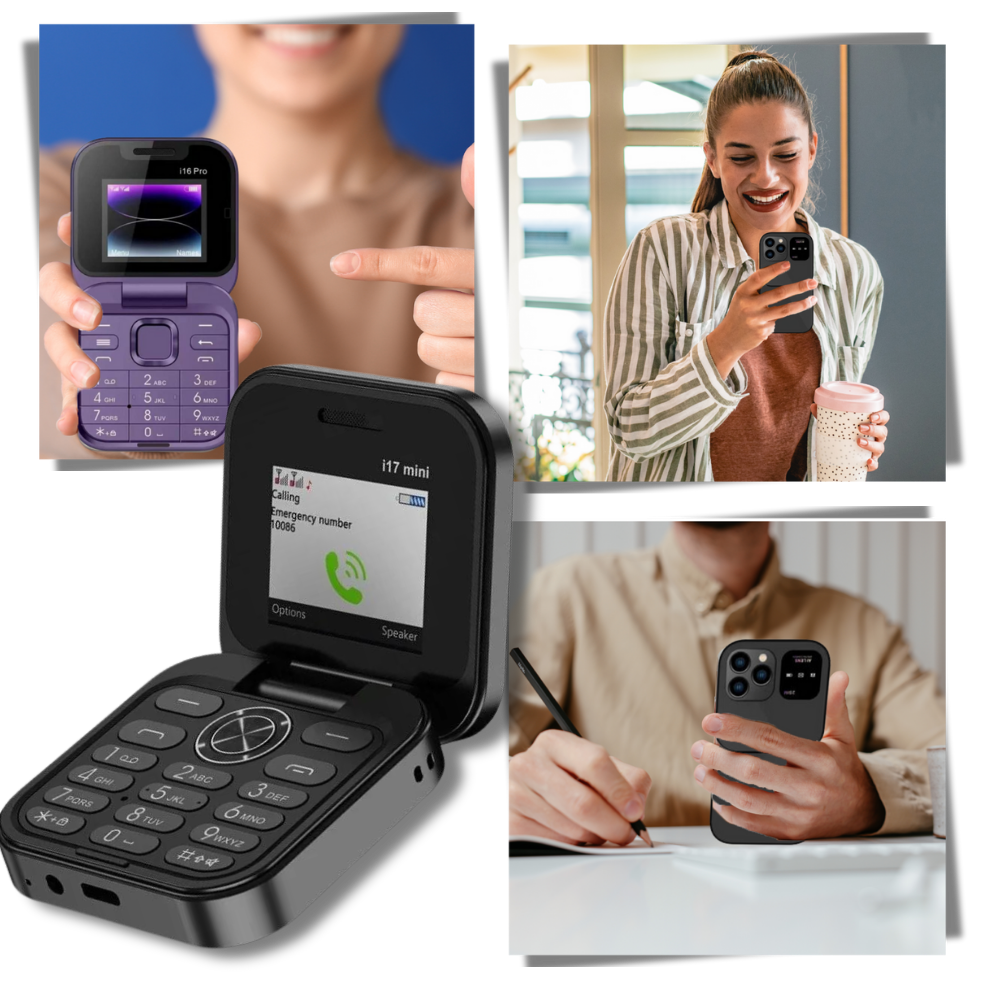 Dual Sim Small Folding Cell Phone - Ozerty