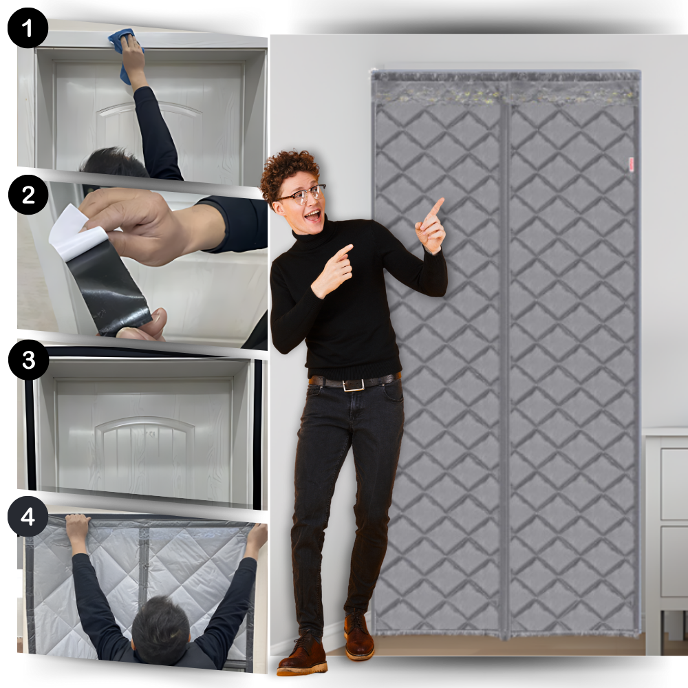 Stylish Thermal Efficient Door Curtain - Ozerty