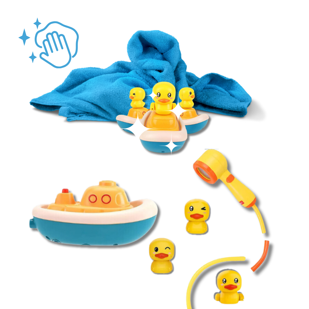 Triple Splash Duck Bath Toys - Ozerty