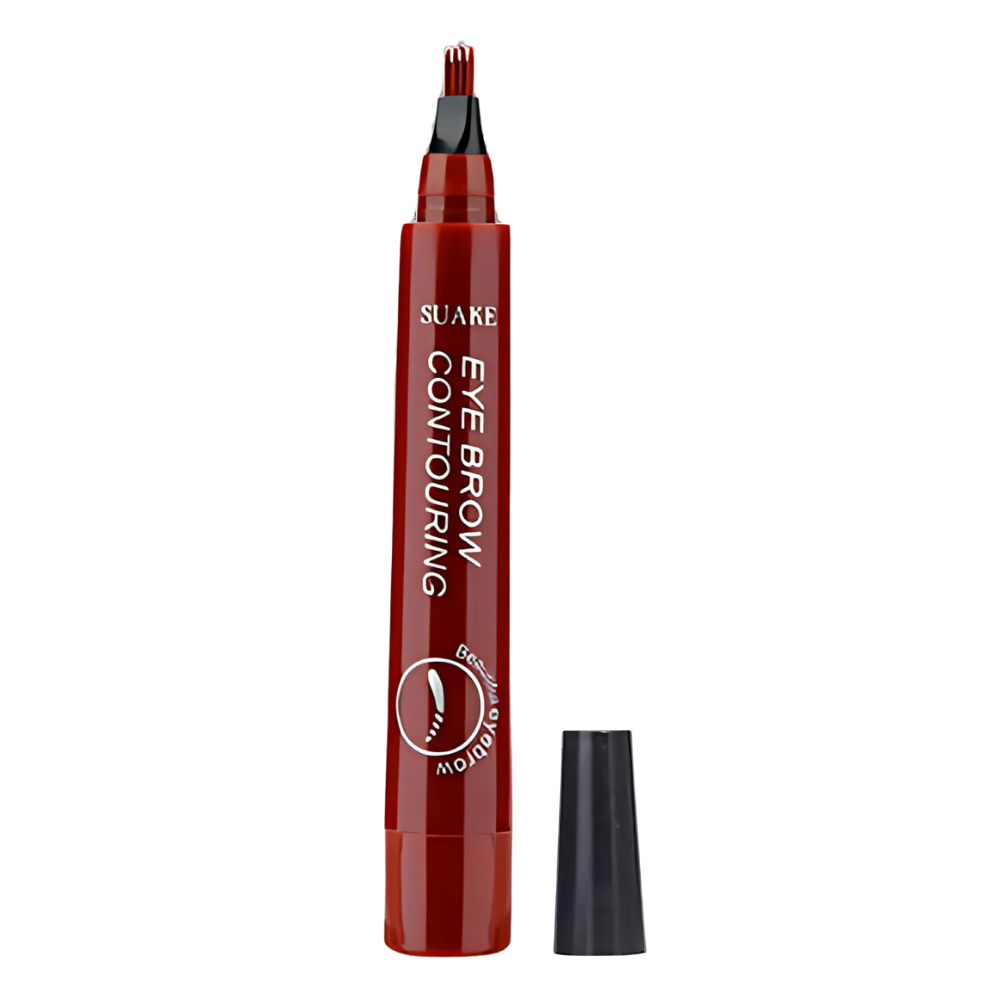 Waterproof Liquid Formula Eyebrow Pen -Red Brown - Ozerty
