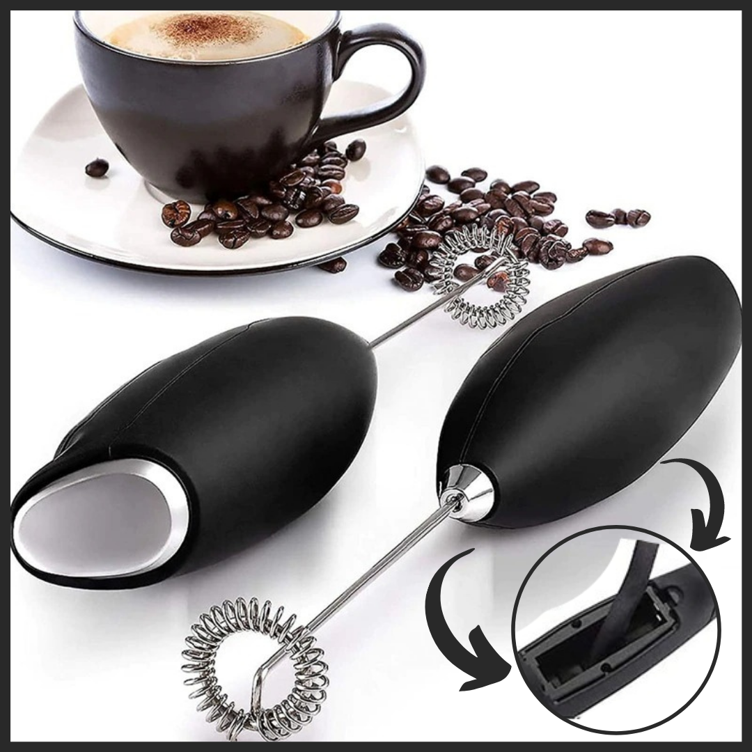 Electric Handheld Milk Frother with holder
