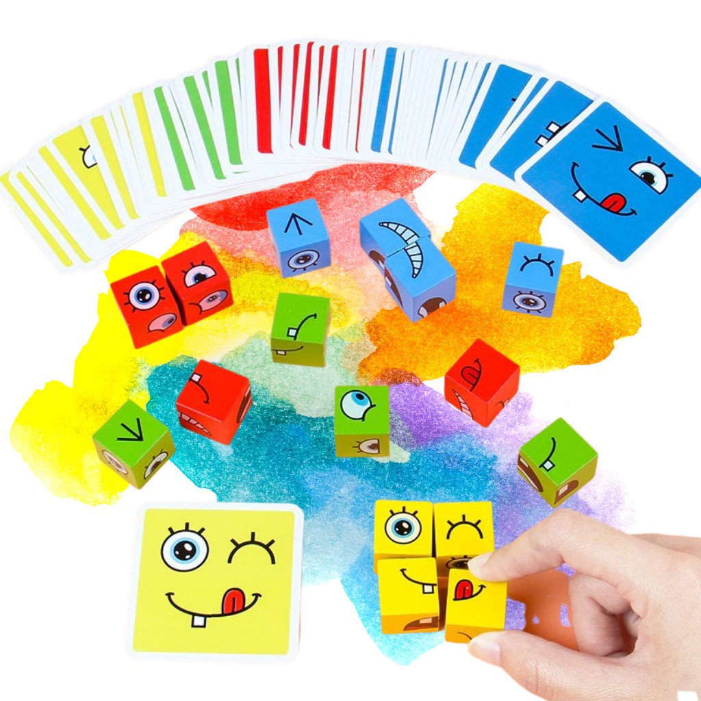 Montessori Magic Cube Emoji Game