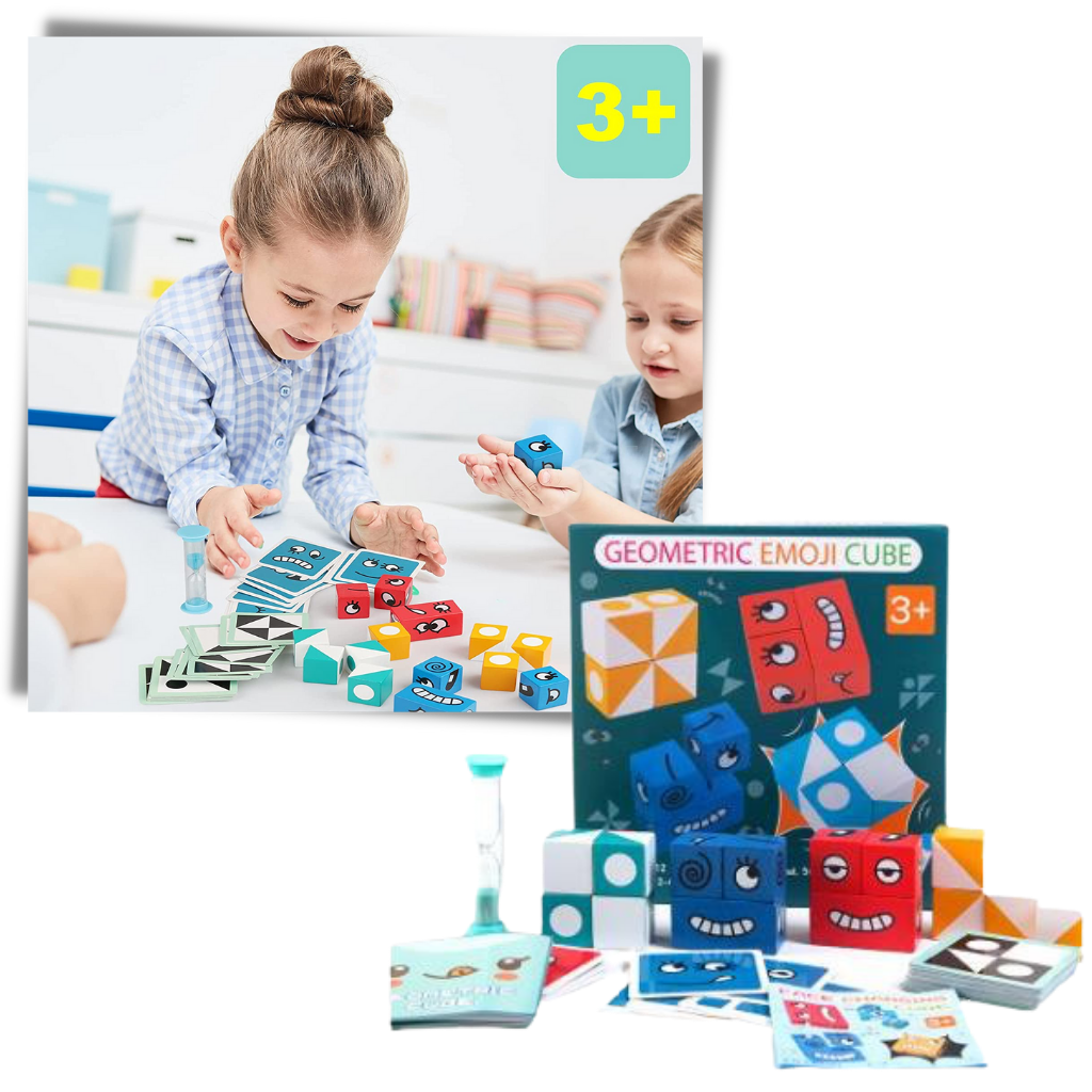 Montessori Magic Cube Emoji Game