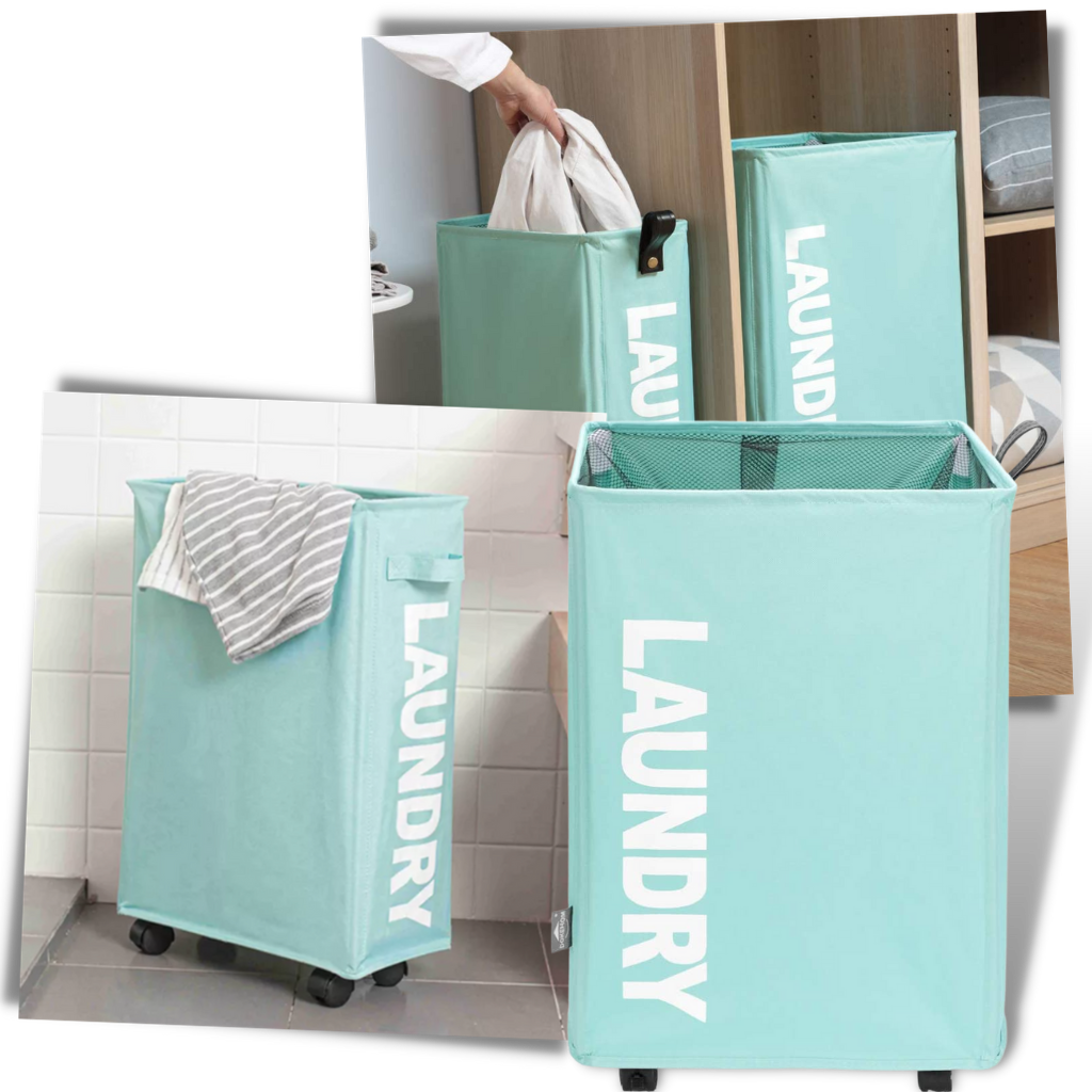 Portable Laundry Basket with Wheels - Ozerty