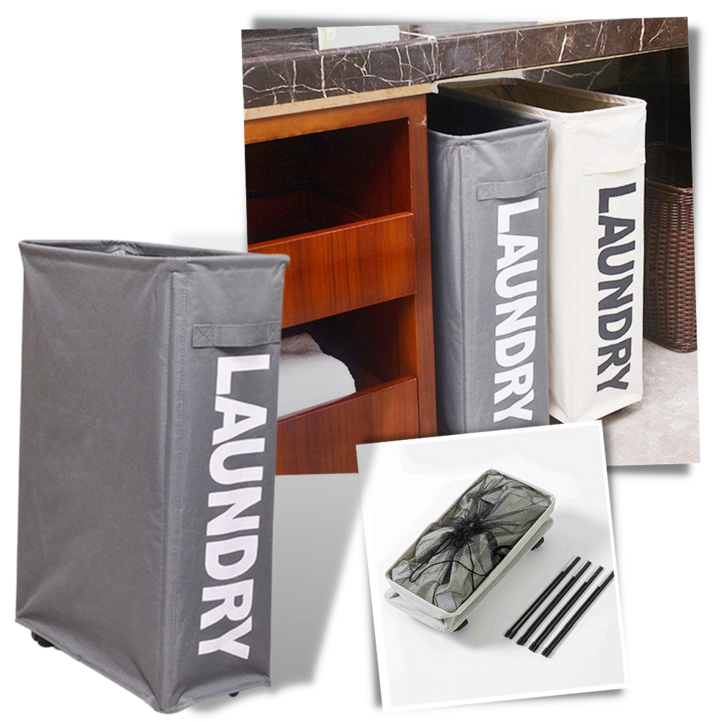 Portable Laundry Basket with Wheels - Ozerty