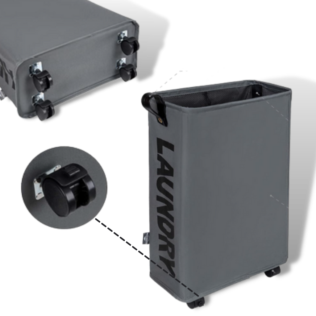 Portable Laundry Basket with Wheels - Ozerty