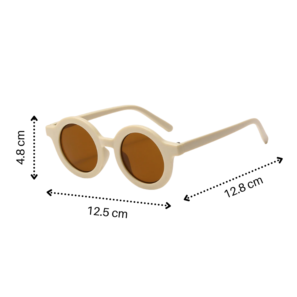 Vintage Round Kids Sunglasses for Ages 1 to 5
