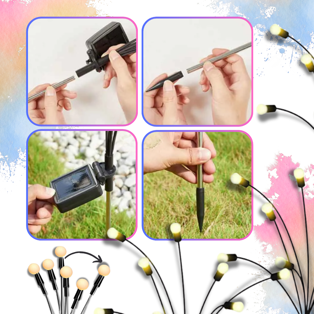 Automatic Waterproof Outdoor Led Solar Lights  - Ozerty, Electric Firework Garden Lights - Ozerty