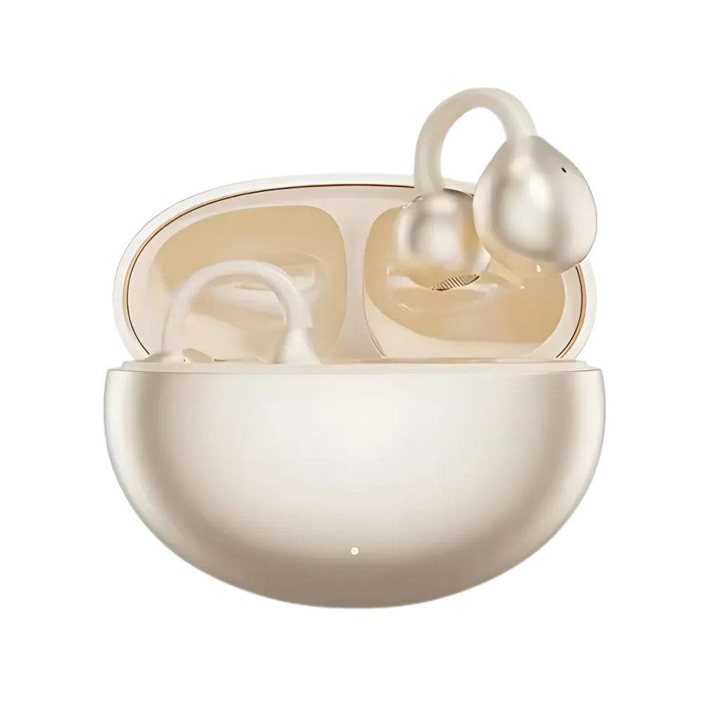 DualSync Clip Headphones -Beige - Ozerty