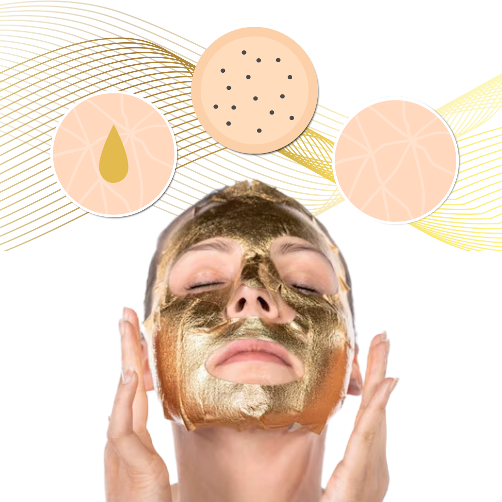 Pore Cleansing Gold Peel Off Mask - Ozerty