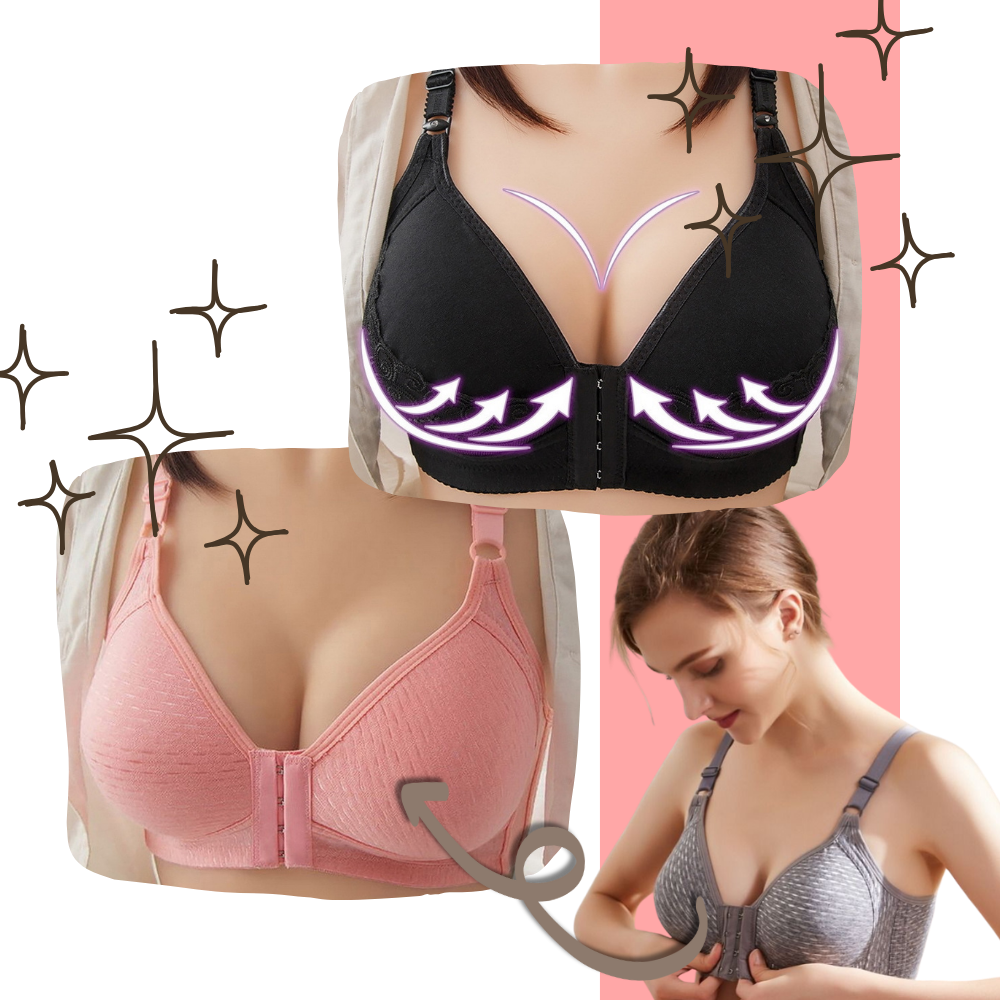 Wireless Plus Size Push Up Bra - Ozerty