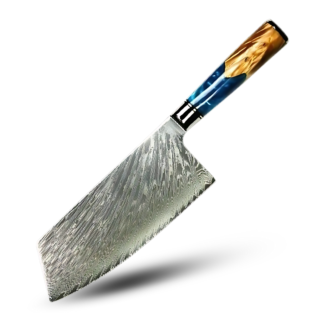 Yellow Sea Series Japanese Knives -Nakiri - Cleaver Knife 7.5 inch/32.5 cm - Ozerty